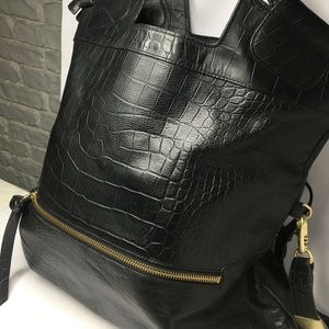Vintage Leather Mid-City Tote/Crossbody
